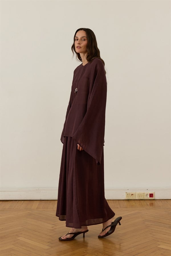 Maroon Rami Set 