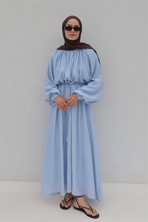 Fiore Elbise Mavi