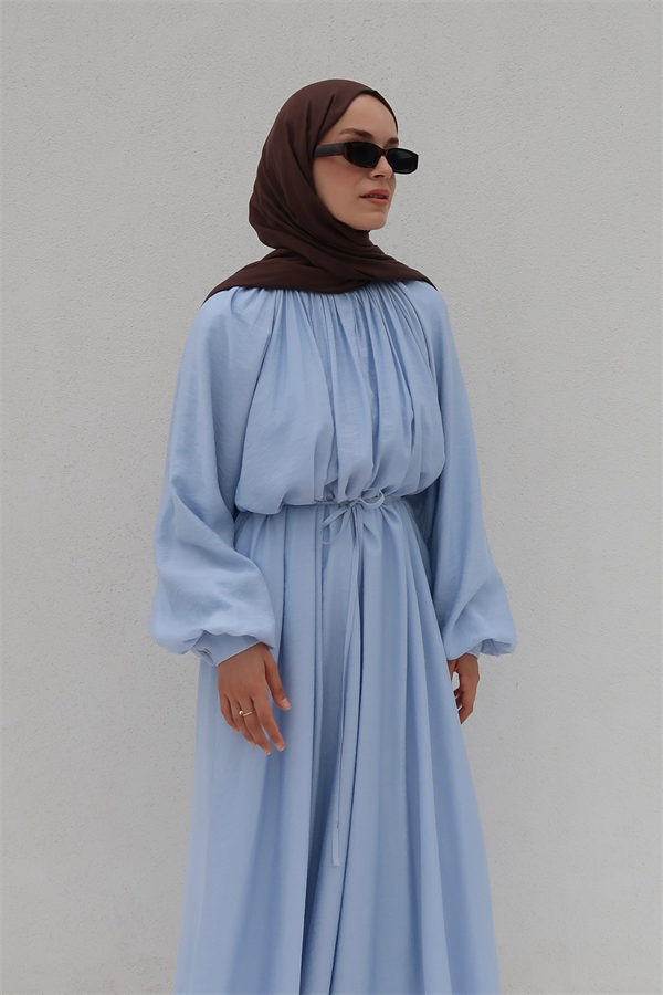 Fiore Elbise Mavi