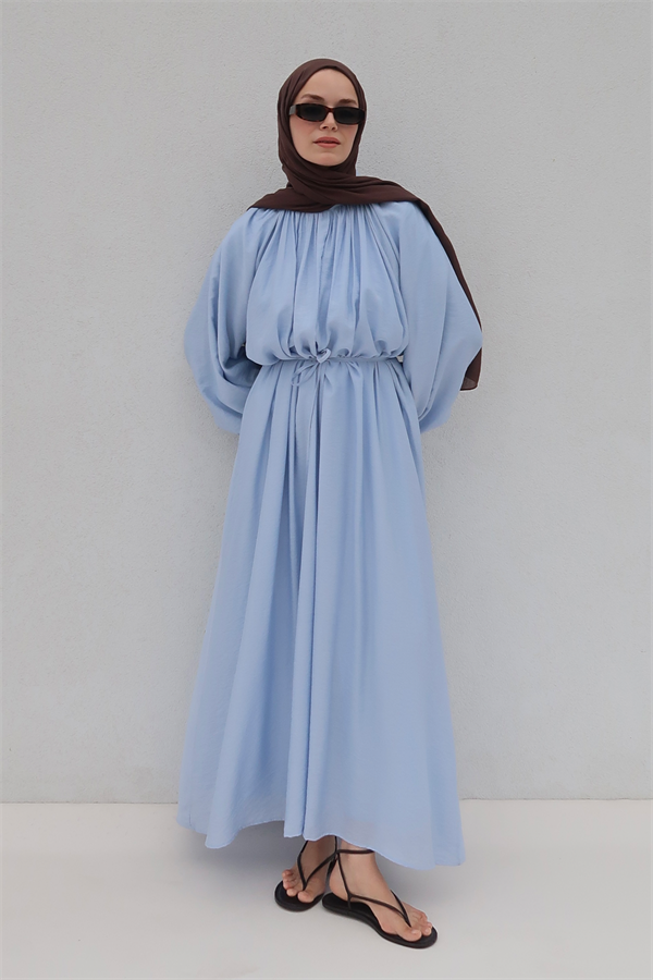 Fiore Elbise Mavi