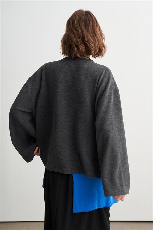 Miley V Yaka Sweatshirt Antrasit