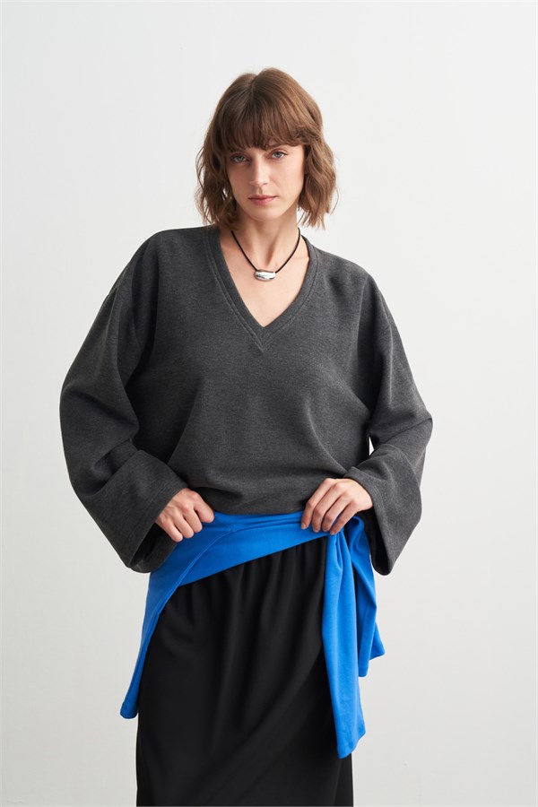 Miley V Yaka Sweatshirt Antrasit
