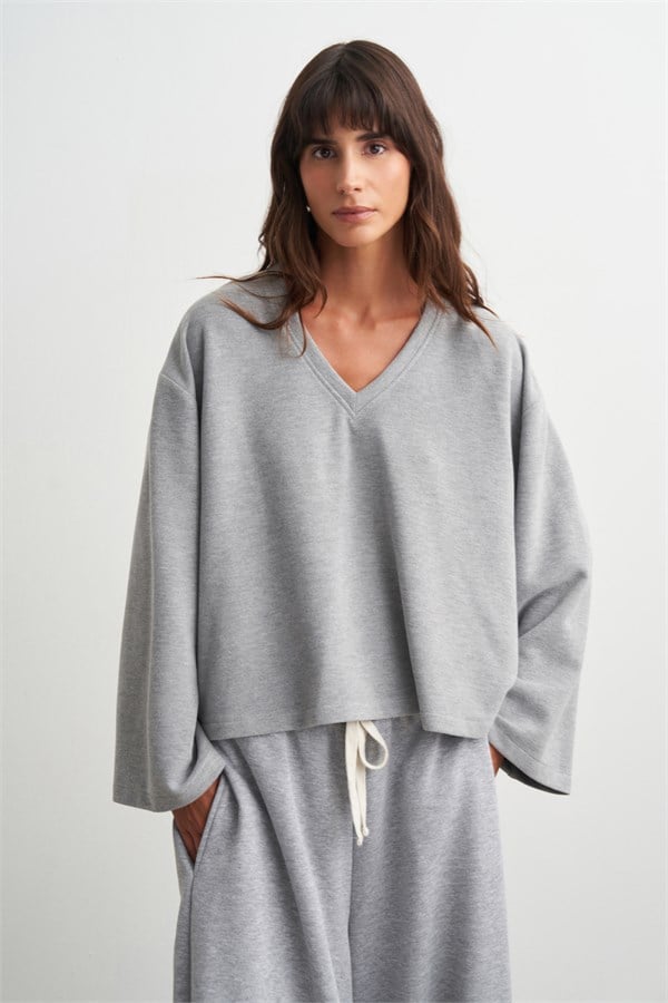 Miley V Yaka Sweatshirt Gri