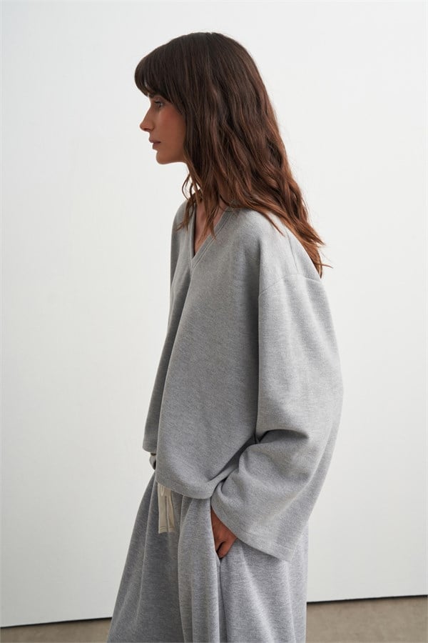 Miley V Yaka Sweatshirt Gri