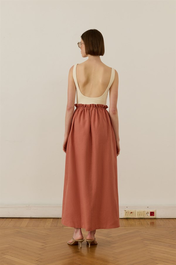 Nahla Maxi Etek Terracotta