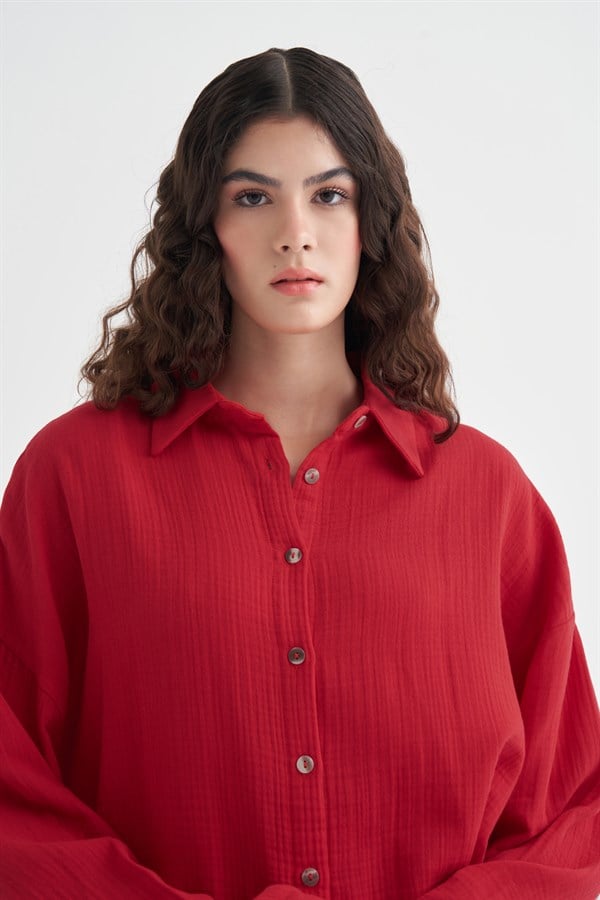Red Napoli Muslin Set 