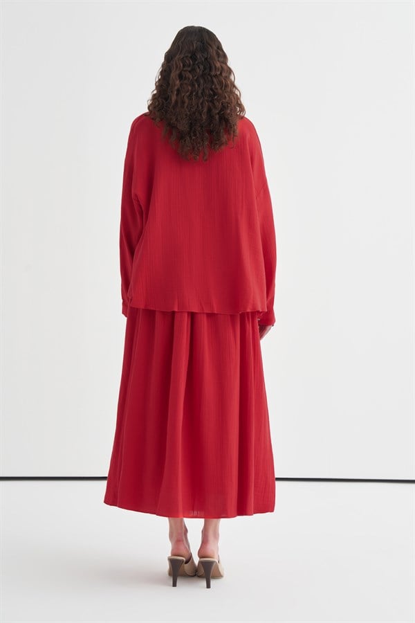 Red Napoli Muslin Set 