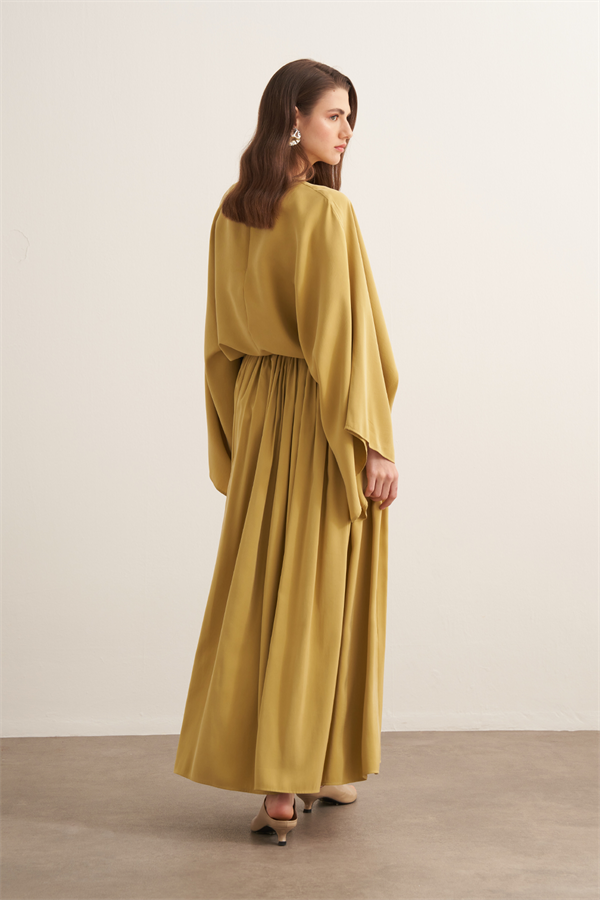 Noor Büzgülü Etekli Cupra Takım Sarı