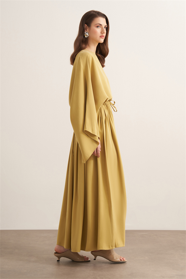 Noor Büzgülü Etekli Cupra Takım Sarı