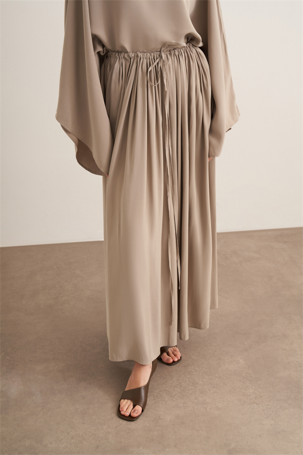 Noor Büzgülü Etekli Cupra Takım Vizon