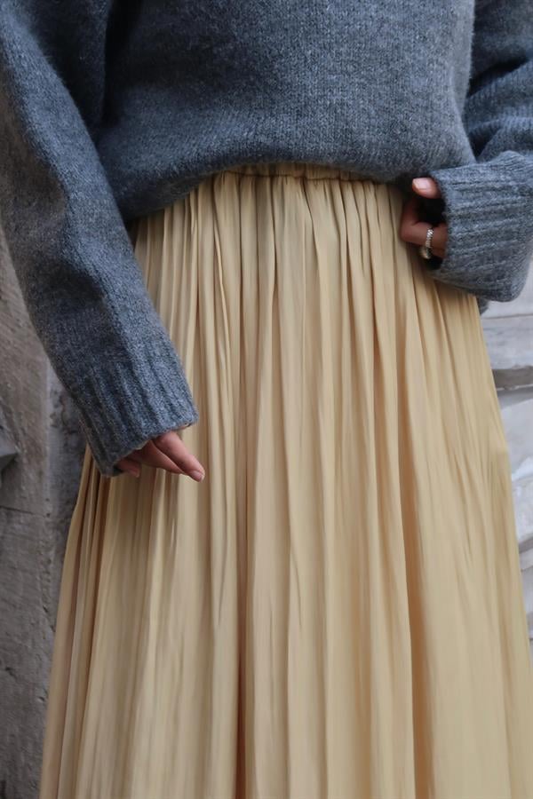 Olesya Saten Etek Honey