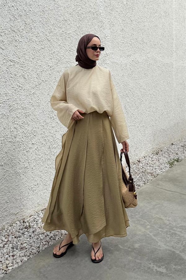 Olive Cosey Asimetrik Etek 