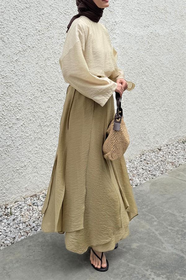 Olive Cosey Asimetrik Etek 