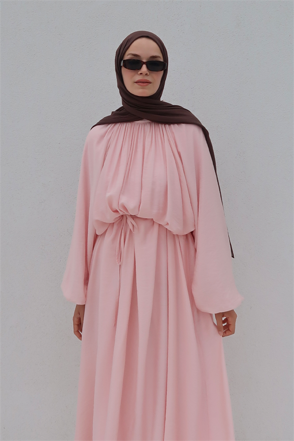 Fiore Elbise Pembe