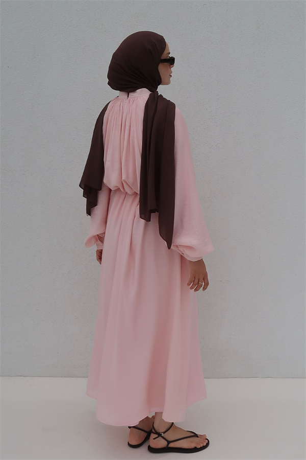 Fiore Elbise Pembe