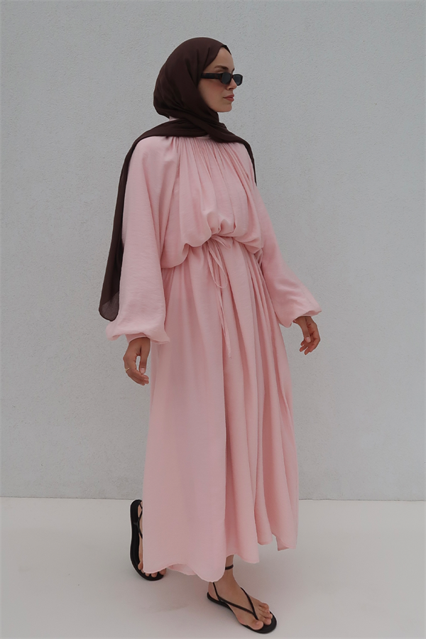 Fiore Elbise Pembe