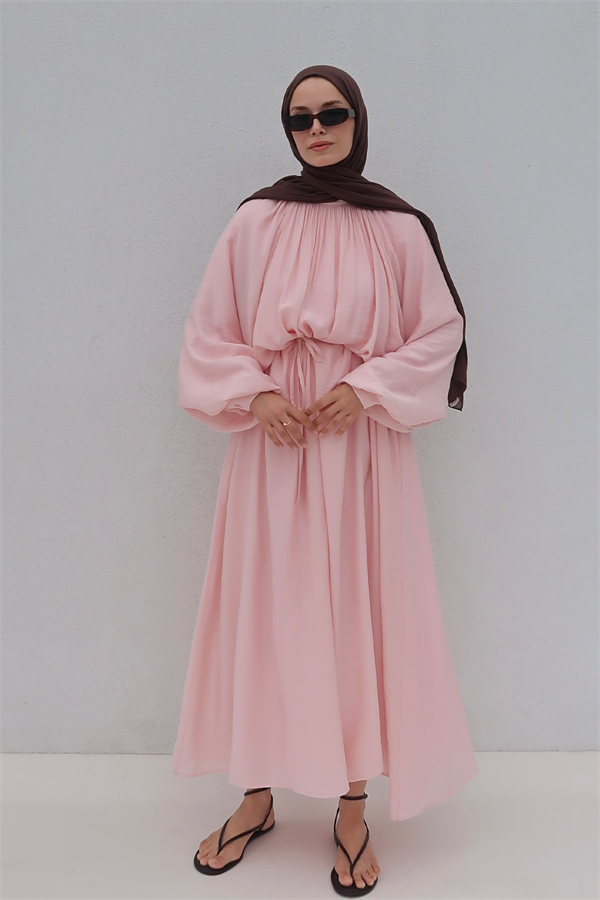 Fiore Elbise Pembe