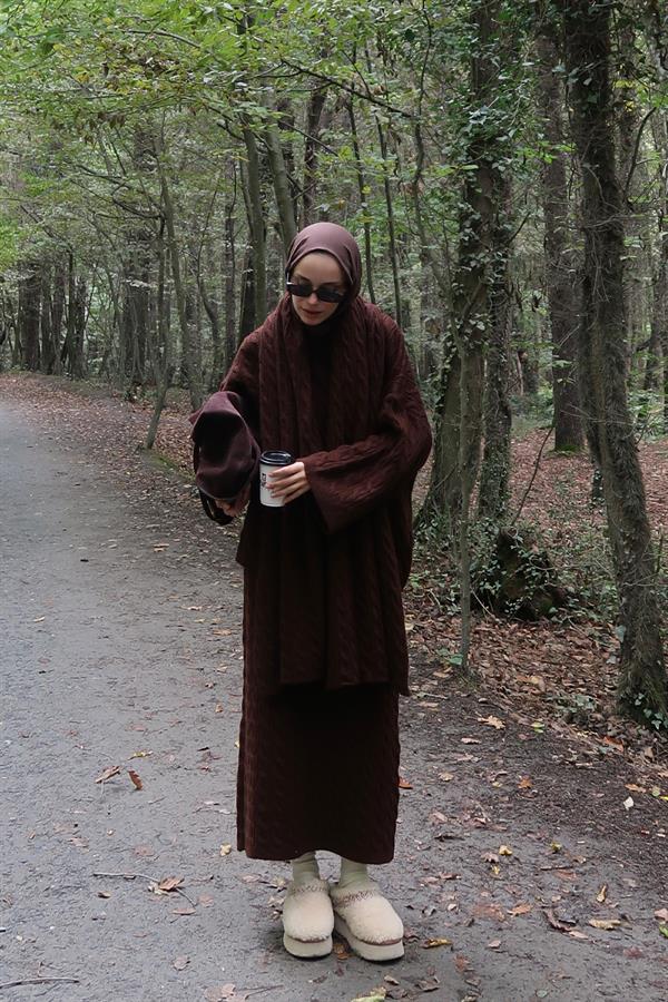 Polina Triko Takım Acı Kahve