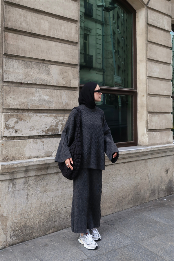 Polina Triko Takım Antrasit