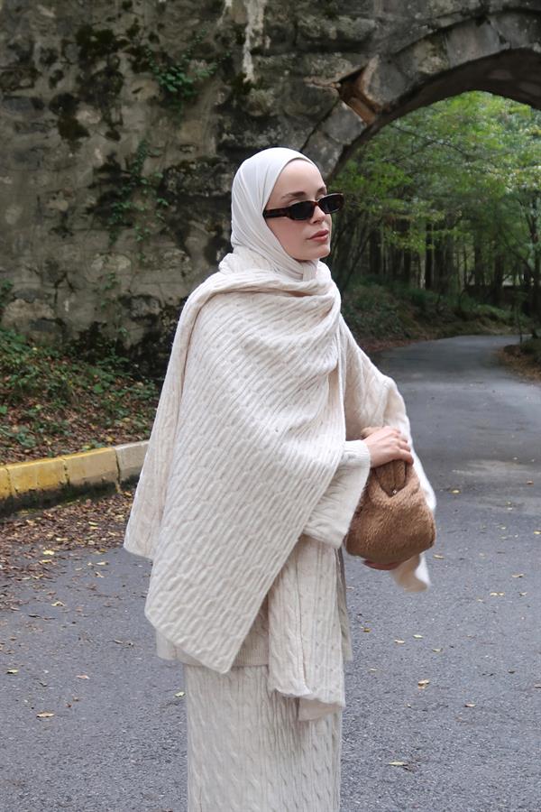 Polina Triko Takım Ekru