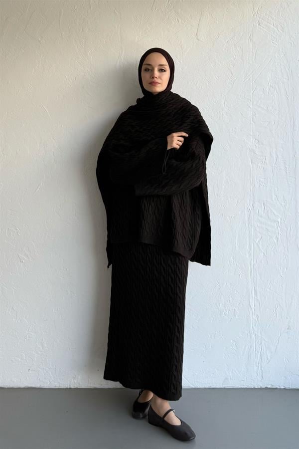 Polina Triko Takım Espresso