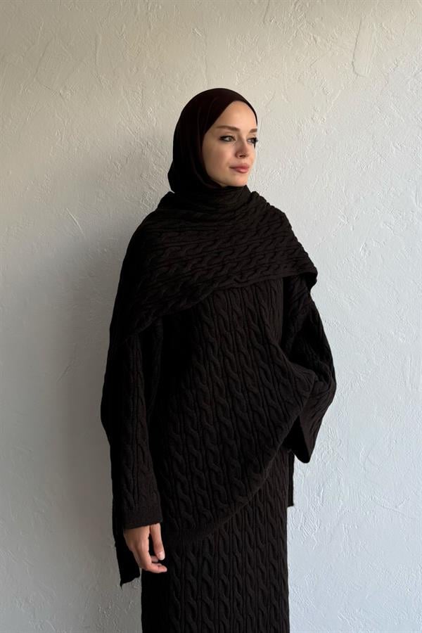 Polina Triko Takım Espresso