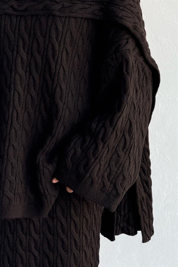 Polina Triko Takım Espresso