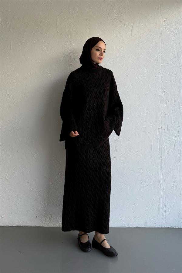 Polina Triko Takım Espresso