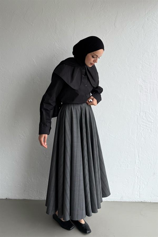 Poplin Gömlek Siyah