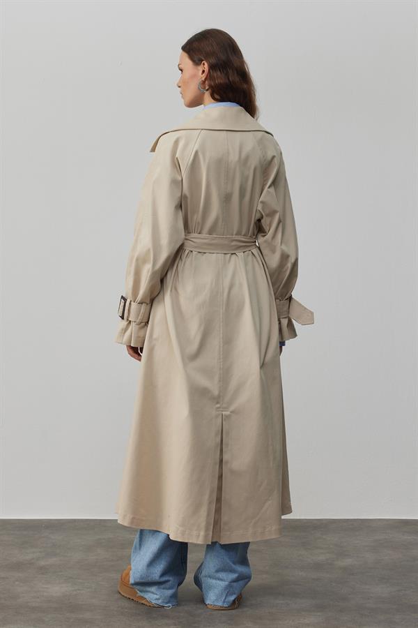 Rowe Gabardin Trençkot Bej