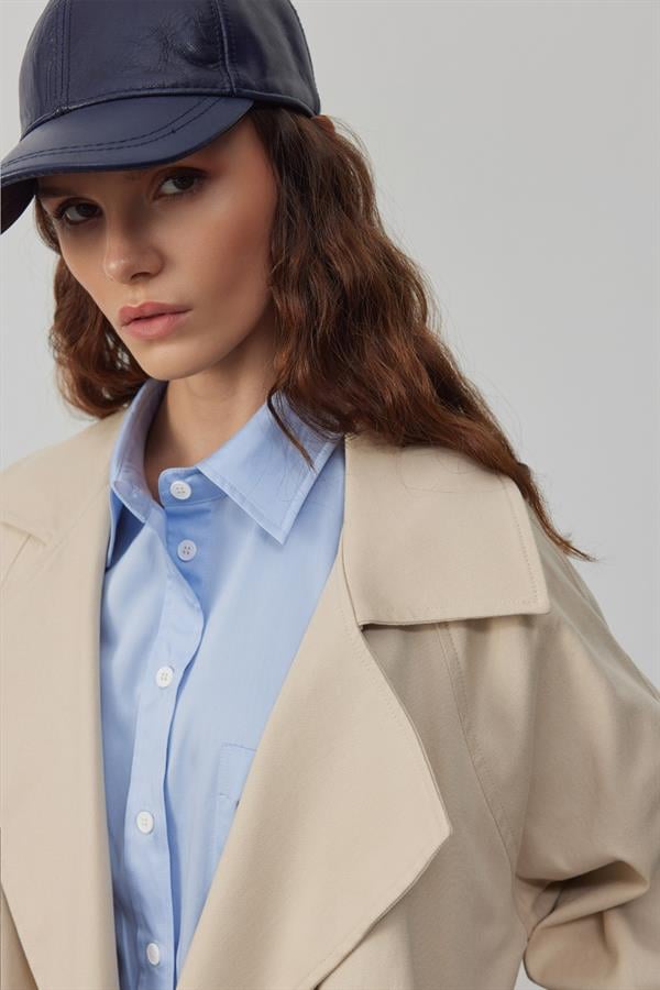 Rowe Gabardin Trençkot Bej