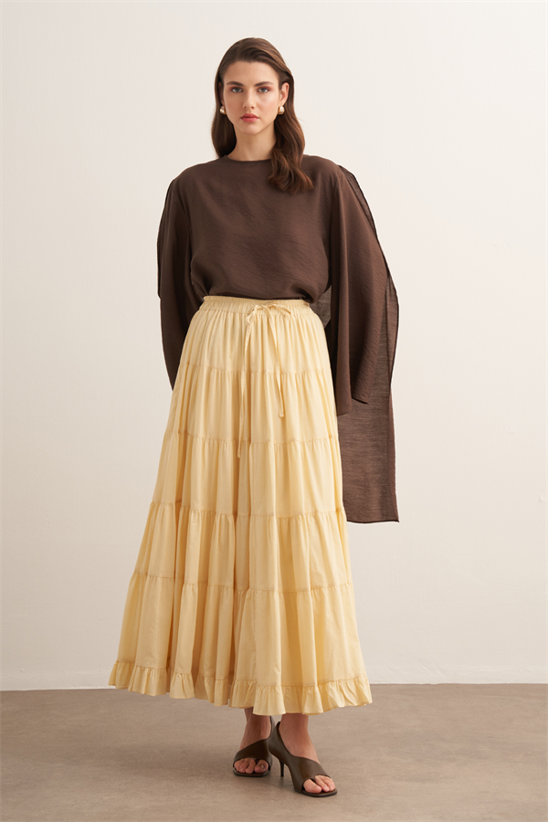 Ruth Katlı Vual Uzun Etek Butter