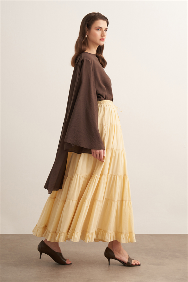 Ruth Katlı Vual Uzun Etek Butter