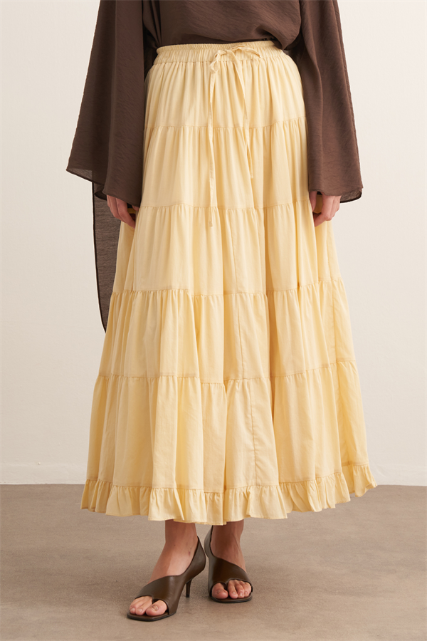 Ruth Katlı Vual Uzun Etek Butter