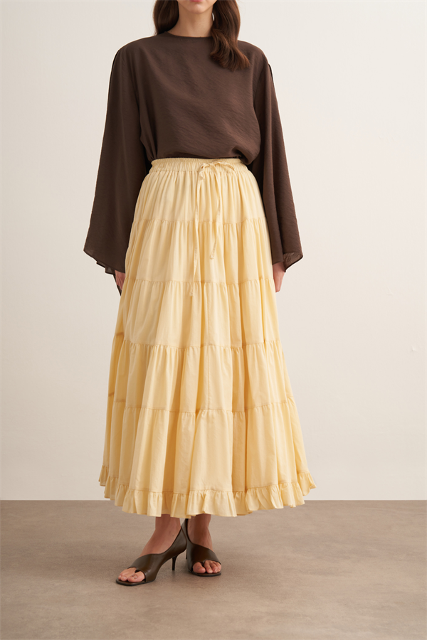 Ruth Katlı Vual Uzun Etek Butter