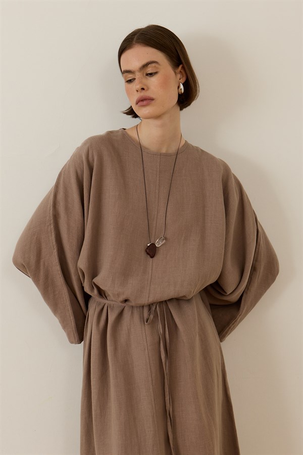Mink Color Samar Dress