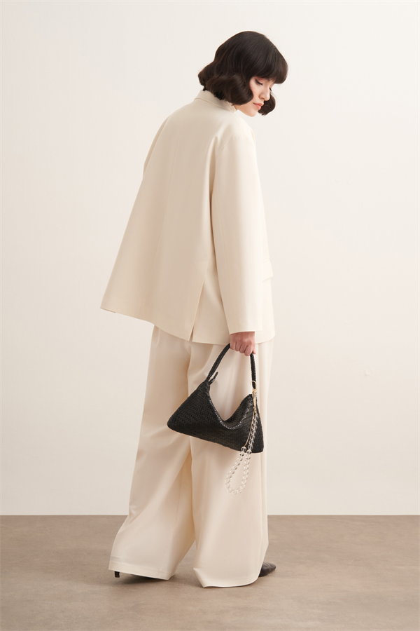 Samra Blazer Ceket Ekru