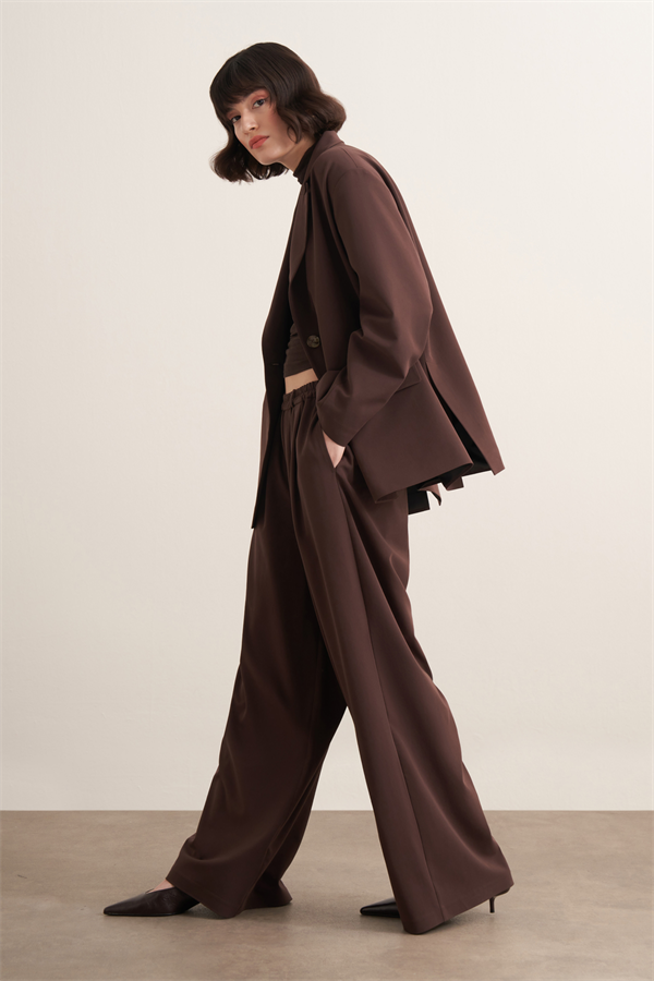 Samra Blazer Ceket Kahve