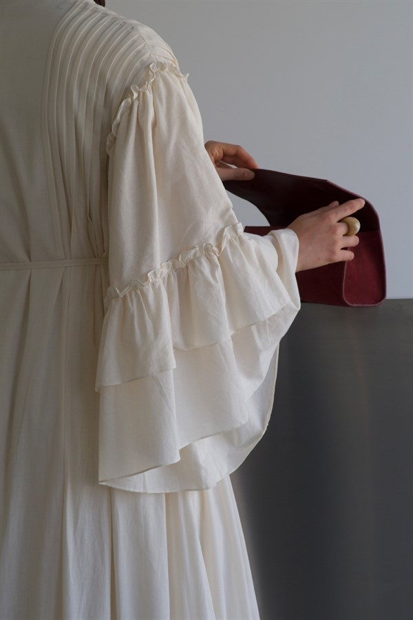 Sareena Voile Dress Ecru