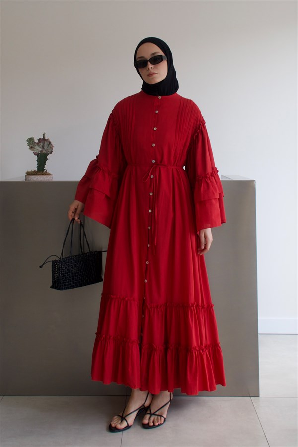 Sareena Voile Dress Kırmızı