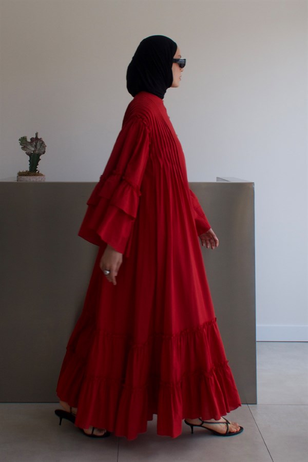 Sareena Voile Dress Kırmızı