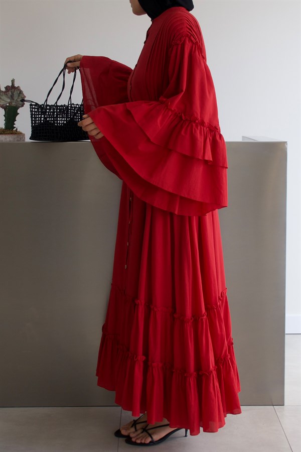 Sareena Voile Dress Kırmızı