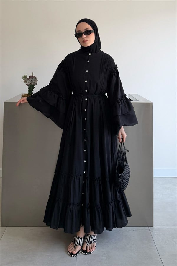 Sareena Voile Dress Black