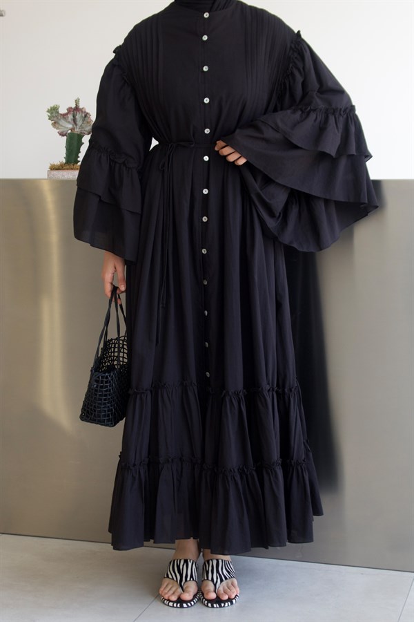 Sareena Voile Dress Black