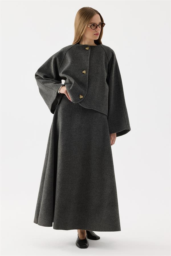 Sasha Kaşe Takım Antrasit