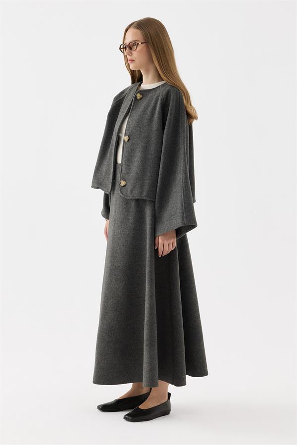 Sasha Kaşe Takım Antrasit