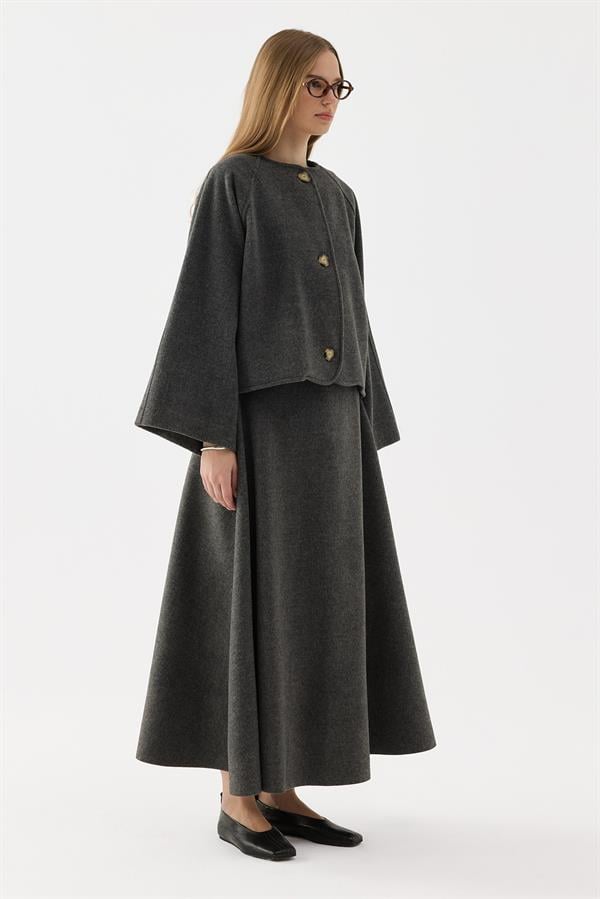 Sasha Kaşe Takım Antrasit