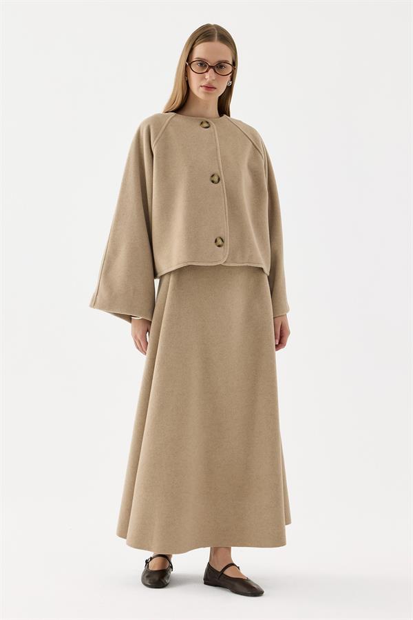 Sasha Kaşe Takım Bej