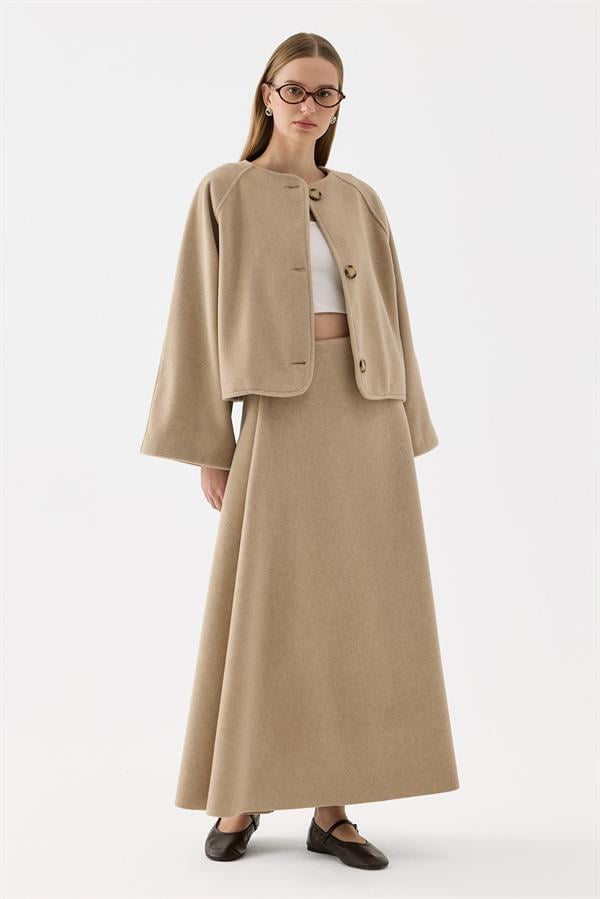 Sasha Kaşe Takım Bej