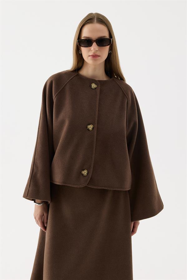 Sasha Kaşe Takım Kahve